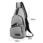 Versatile Men Crossbody Bag For Sports And Everyday Use - Black