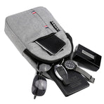 Canvas Crossbody Chest Bag For Men - Grey