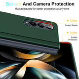 For Samsung Galaxy Z Fold4 5G Foldable Phone Case With Holder - Full Coverage - Green