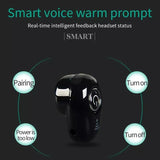 Mini Bluetooth Earbuds with Mic for All Phones - S650 Sport - Gold - Close-Up Angle