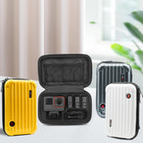 18.5 x 11.5 x 6cm Small Organizer Bag for Sports Camera Accessories - Yellow - Side View