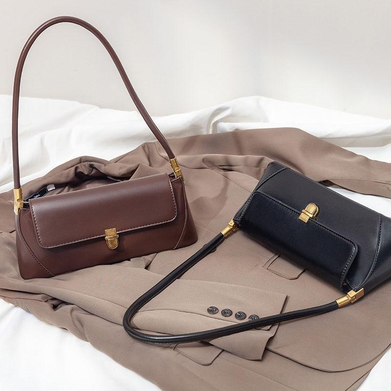 Vintage Women Shoulder Bag - Red Brown