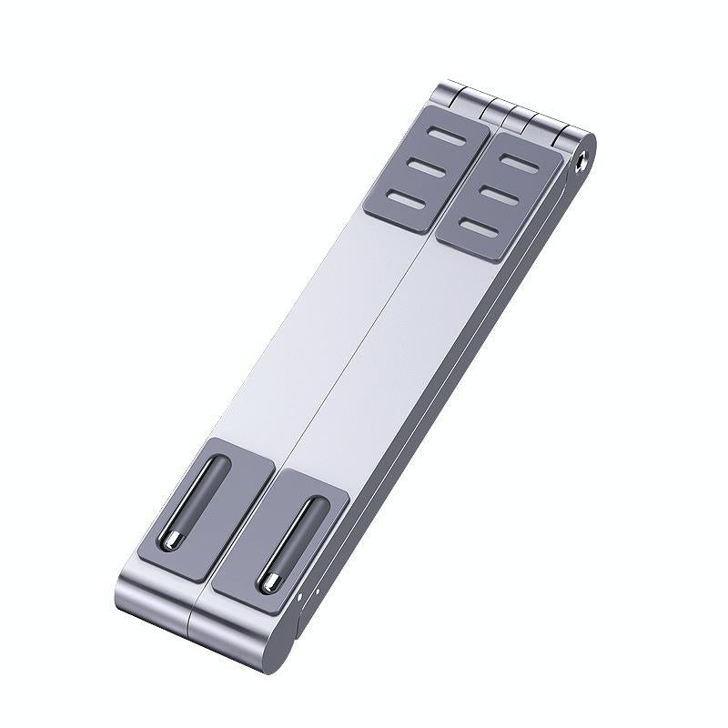 Foldable Metal Laptop Stand for Cooling and Ergonomic - Silver