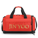 Large Capacity Waterproof Sports Bag With Dry / Wet Separation - Red