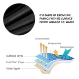Waterproof Dustproof Protection Cover for Bathtub Pool Table & Chair - 231x231x30cm - Black - Rear View