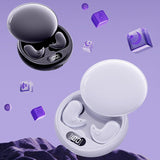 Wireless Sleep Earphones - Bluetooth 5.3 - Tws - Mini - Side Sleeping - Running - Sports - Black - Side View
