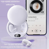 Wireless Sleep Earphones - Bluetooth 5.3 - Tws - Mini - Side Sleeping - Running - Sports - Black - Top-Down View