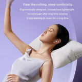 Wireless Sleep Earphones - Bluetooth 5.3 - Tws - Mini - Side Sleeping - Running - Sports - Black - Rear View