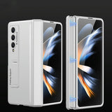 For Samsung Galaxy Z Fold4 5G Foldable Magnetic Hinged Case - Grey