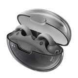 Wireless Bluetooth Earphone - Transparent Ear Clip - Ows Sports - Beige
