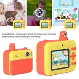 1080p Children's Camera with 2.36 Hd Led Display and Thermal Printing - Instant Capture - Sky Blue - 45-Degree Angle