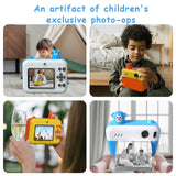 1080p Children's Camera with 2.36 Hd Led Display and Thermal Printing - Instant Capture - Sky Blue - Extra Image