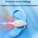 Wireless Clip-on Bluetooth Earphone for Sports and Gaming - White