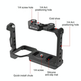 Camera Cage With Nota Slider - Metal Stabilizer Rig Black for Sony Ilme-Fx30 / Fx3