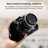 Camera Cage With Nota Slider - Metal Stabilizer Rig Black for Sony Ilme-Fx30 / Fx3 - Close-Up Angle