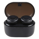 Black A6 True Wireless Earbuds + Charging Box - Side View