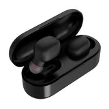 Wireless Sports Bluetooth Earphones - Binaural Stereo Black - Front View