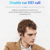 Wireless Sports Bluetooth Earphones - Binaural Stereo Black - Extra Image