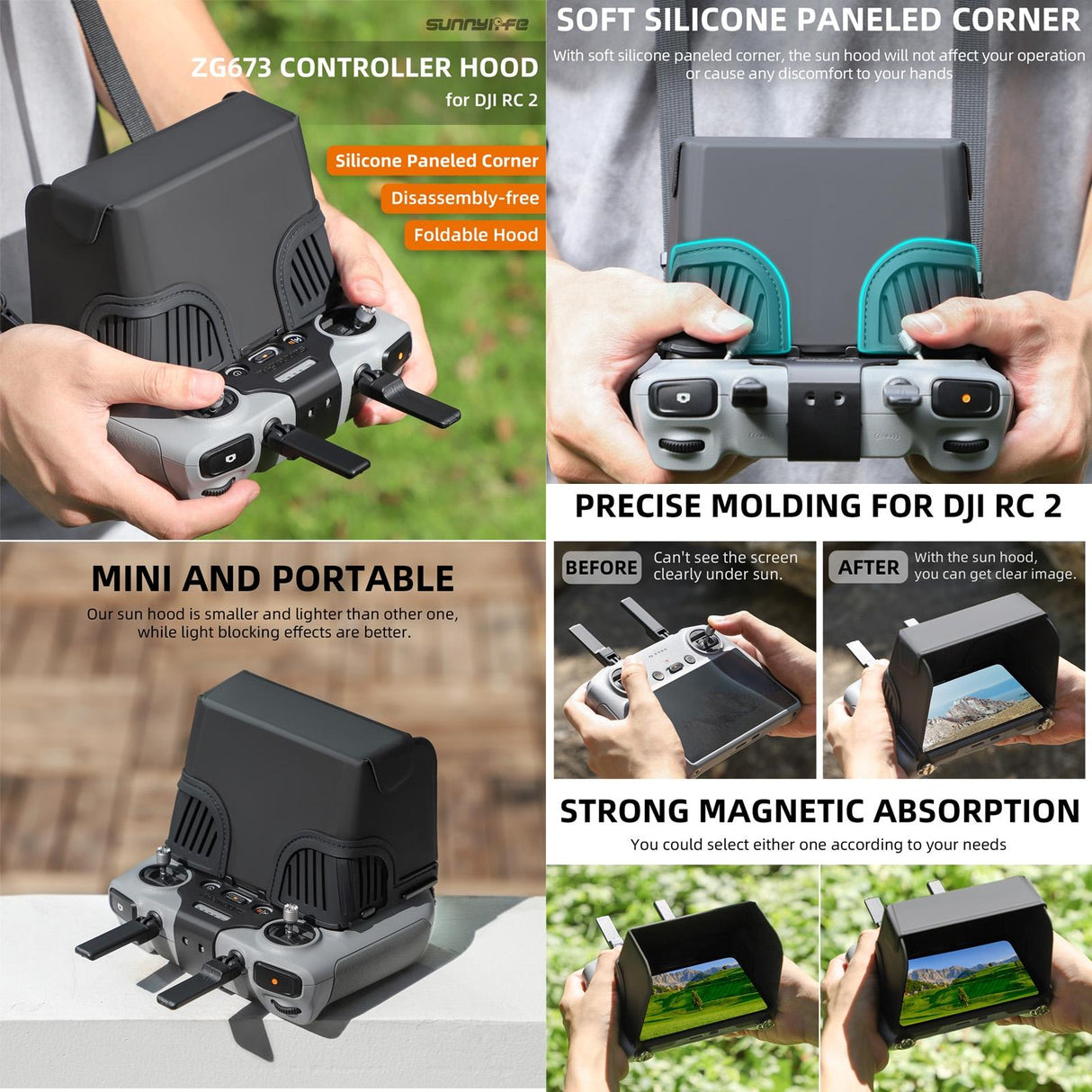 Remote Control Sunshade Hood Cover for Dji Rc Drones