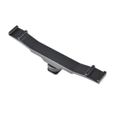 Aluminum Dual Hot / Cold Shoe Mount Adapter Bracket - Black - Side View