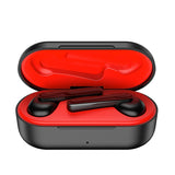 Waterproof Wireless Bluetooth Earphones - Stereo 5.0 - Black - Front View