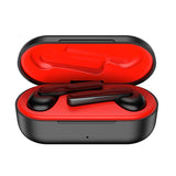 Waterproof Wireless Bluetooth Earphones - Stereo 5.0 - Black - Side View