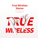 Waterproof Wireless Bluetooth Earphones - Stereo 5.0 - Black - Low Angle