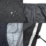 Waterproof Outdoor Furniture Cover - 210d Oxford Cloth - Anti-uv & Dust-proof - Fits Table & Chairs - 170x94x70cm - Black - Top-Down View