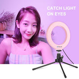 10 Mode Rgbw Led Ring Light with Tripod and Ball Head - 4.7 Inch Curved Surface - Black - Extra Image