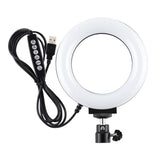 10 Mode Rgbw Led Ring Light with Tripod and Ball Head - 4.7 Inch Curved Surface - Black