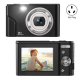 36mp 2.7k Full Hd Digital Camera with 16x Zoom for Children - 2.4 Inch Screen - Black - Extra Image