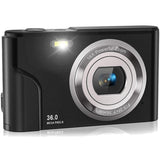 36mp 2.7k Full Hd Digital Camera with 16x Zoom for Children - 2.4 Inch Screen - Black - Extra Image