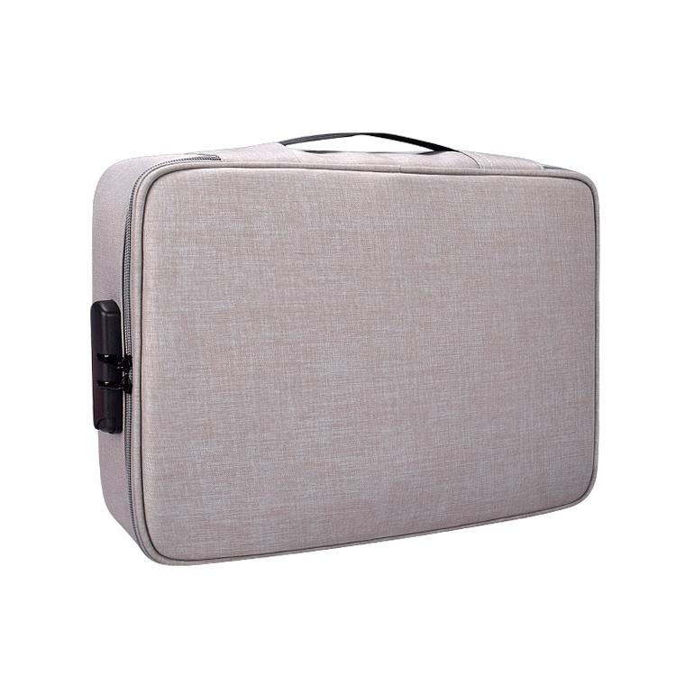 Waterproof Multi-layer Laptop Bag with Password Lock - Black