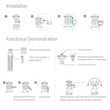Extendable Selfie Stick for Dji Action Camera - Top-Down View