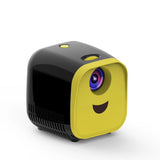 Portable Mini Led Projector With Speaker For Children'S Home Use - Black - Front View