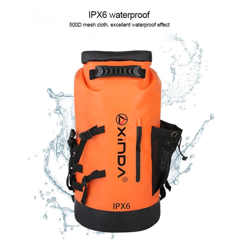 Waterproof Upstream Storage Shoulder Bag L For Mountaineering - Black