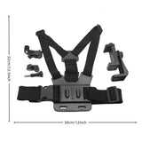Adjustable Body Mount Belt with Phone Clamp for Action Cameras and Smartphones - Side View