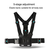Adjustable Body Mount Belt with Phone Clamp for Action Cameras and Smartphones - 45-Degree Angle