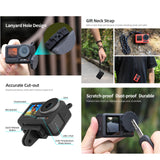 2-pack Camera Lens Cap for Dji Action 3 / 4 - Scratch Resistant - Rear View