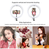 11.8 Led Ring Light with Tripod and Phone Clamp - 3 Modes Dual Colour Temperature Dimmable - Black - Extra Image