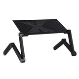 Adjustable Foldable Laptop Stand - 360 Degree Portable Aluminum Desk Holder - Side View