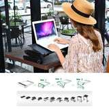 Adjustable Foldable Laptop Stand - 360 Degree Portable Aluminum Desk Holder - Close-Up Angle