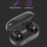 Wireless Touch Bluetooth Headset with Smart Magnetic Charging - Dt-13 - Black