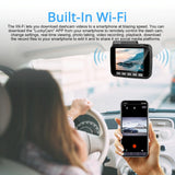 2.4 Lcd Car Dvr Camera with 2880 x 2160p Hd Resolution and 150 Degree Wide Angle View - Top-Down View