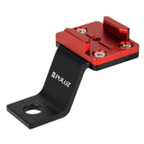 Universal Motorcycle Mount for Action Cameras - Black - Side View
