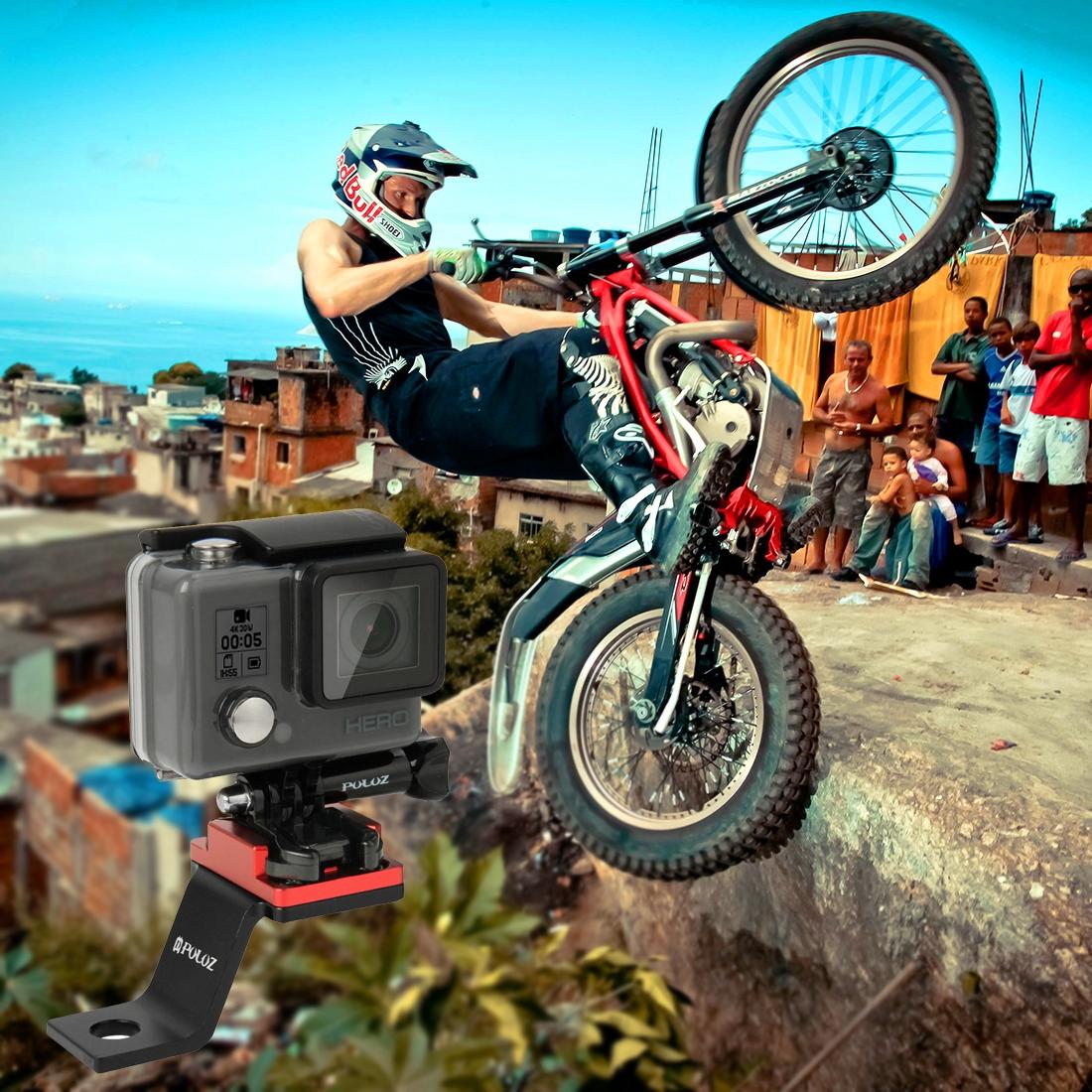 Universal Motorcycle Mount for Action Cameras - Black