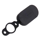 4-pack Silicone Charging Port Covers for Xiaomi Mijia M365 Electric Scooter - Black - Close-Up Angle
