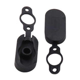 4-pack Silicone Charging Port Covers for Xiaomi Mijia M365 Electric Scooter - Black - Low Angle