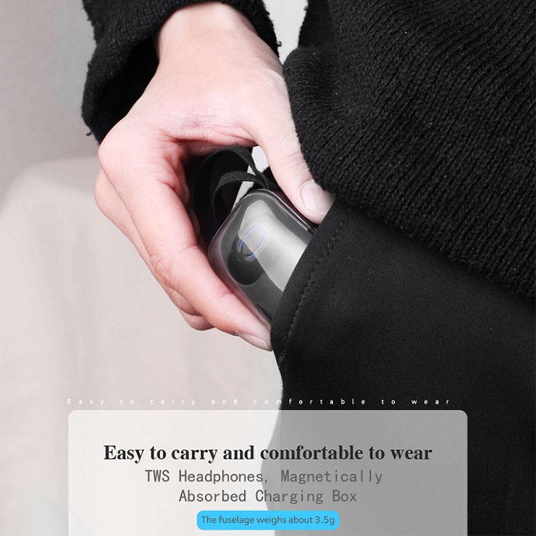 Wireless Stereo Bluetooth Earphones with Charging Case -tws Dazzling - Black