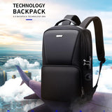 Anti-theft Waterproof Business Backpack for Travel - 30x15x44cm in Black - Close-Up Angle
